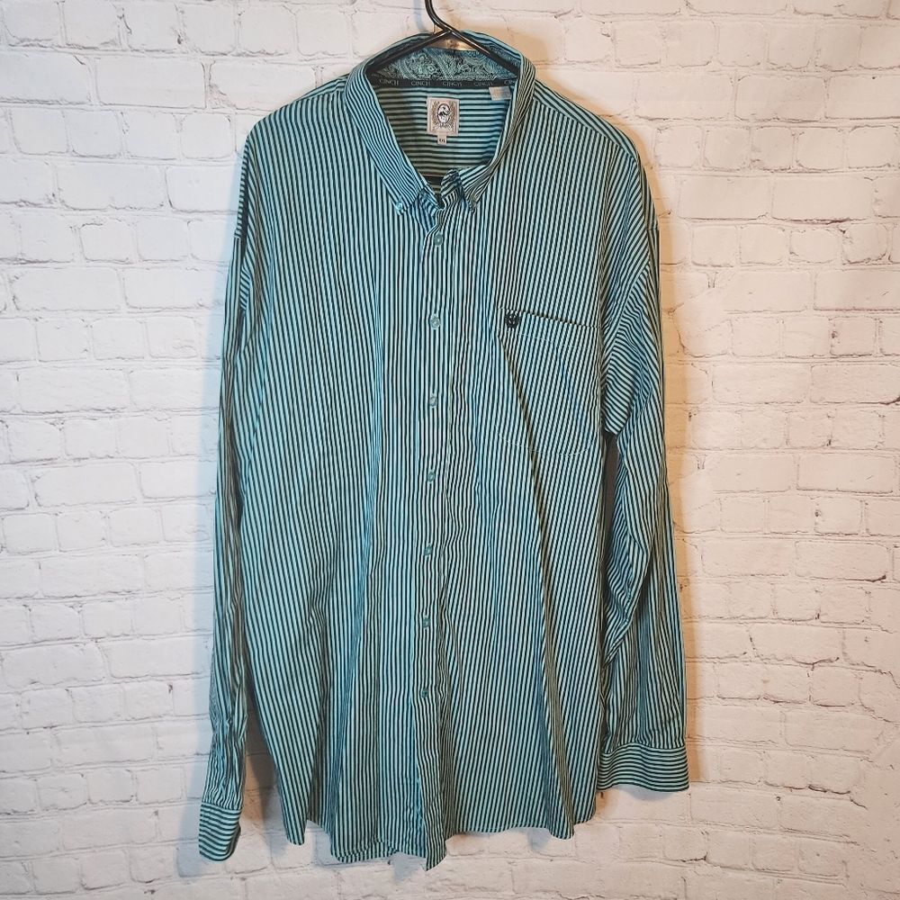 Men's Cinch longsleeve button-down shirt, size XXL